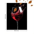 thumbnail image 3 of Red Wine Glass Decorative Painting/Canvas Print， Suitable for Decorating Living Room， Dining Room， Bar，Hotel， Cafe， and Club., 3 of 8