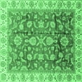thumbnail image 1 of Ahgly Company Indoor Square Oriental Emerald Green Traditional Area Rugs, 3' Square, 1 of 4