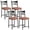 Brown, variant on WildBreak 22 inch High Back Bar Stools Set of 2,Upholstered Bar Chairs with Back for Kitchen, Black
