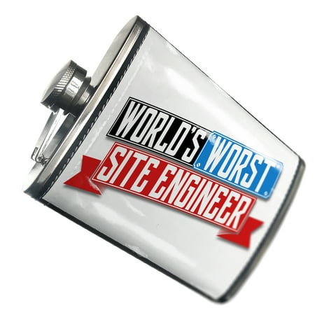 

NEONBLOND Flask Funny Worlds worst Site Engineer