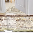 thumbnail image 3 of 2'x8' Runner Rug for Hallway Floor, Yamaziot Rug Carpet Runner with Rubber Backing, Washable Non Slip Rug Runner Vintage Mat for Bedroom, Laundry, Beige, 3 of 8