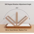 thumbnail image 3 of Espejos de maquillaje de tocador de mesa de madera - Espejos rectangulares de pared Espejos de escritorio para sala de estar Dormitorio Regalos de cumpleaños, 3 of 5