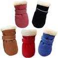 thumbnail image 6 of RotHome Small Dog Booties Waterproof Paw Covers for Winter Cold Weather with Durable Anti-Slip Sole and Warm Lining for Puppy Medium Dogs Outdoor Snow Boots 4pc, 6 of 6