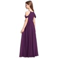 thumbnail image 4 of Girls Halter Chiffon Performance Dress, Sleeveless Long Gown for Piano Violin Recital, 4 of 5