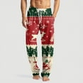 thumbnail image 2 of JGNGSHN Men's Christmas Pajamas Pants Soft Lightweight Pjs Bottoms Sleepwear Bottom Pants with Pocket Drawstring, 2 of 7