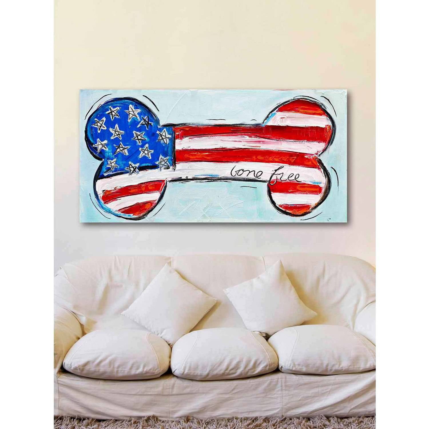 Marmont Hill 'Bone Free' by Tori Campisi Painting Print on Wrapped Canvas