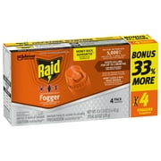 Raid Concentrated Deep Reach Pest Killer & Roach Fogger, 1.5 fl oz, 4 Count