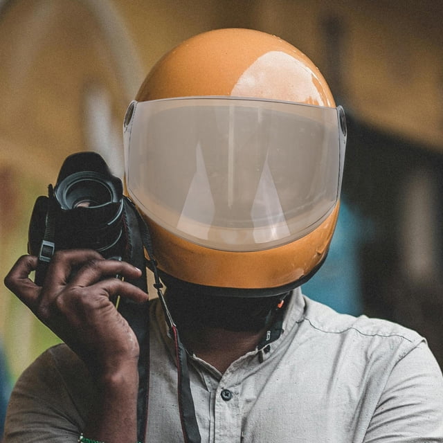 IDEANATEGRATE Visor Universal Negro Para Casco De Motocicleta Con Y Protección Total