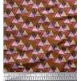thumbnail image 1 of Soimoi Viscose Chiffon Fabric Triangle Small Decor Fabric Printed Yard 42 Inch Wide, 1 of 1