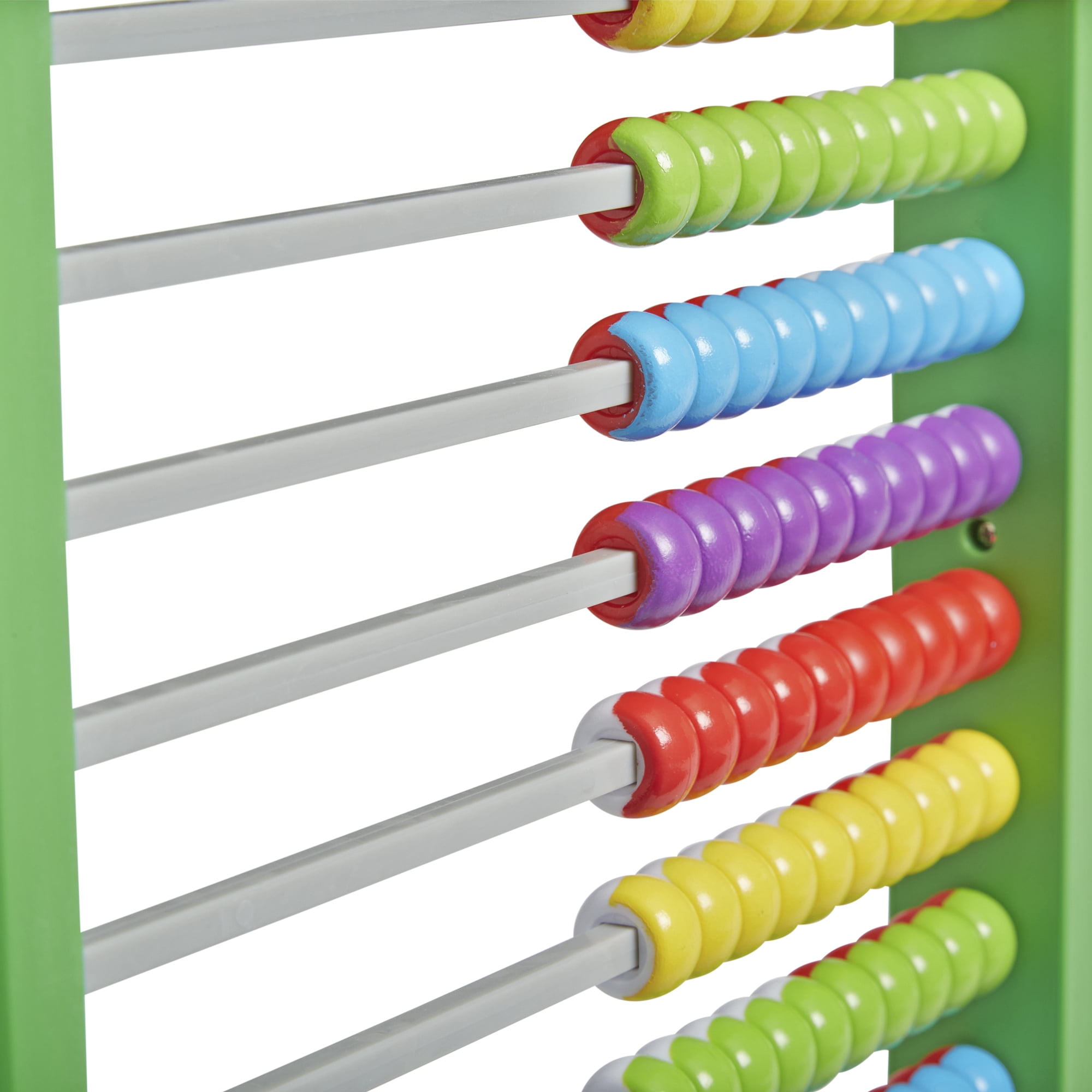 hand2mind Double-Sided Abacus, Plastic Abacus for Kids Math, 100 Counting Beads, Math Toys, Ages 3+