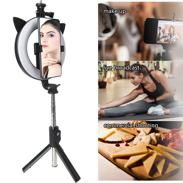 Luz con soporte para trípode ANGGREK con luz LED USB para vídeo fotografía y transmisión en vivo