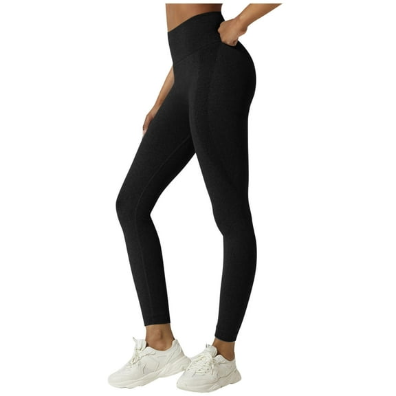Ayfxijin Sweatpants Women，Women’s Solid Yoga Leggings Fitness Running Gym Sports Full Length Active Pants Yoga Pants