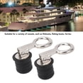 thumbnail image 3 of 2PCS Boat Plug Snap Handle, Boat Plugs Snap Handle Drain Plug, Stainless Steel Drain Snap Plug Rubber Boat Plug, Marine Boat Drain Twist Plug, Marine Boat Rubber Plug, 3 of 7