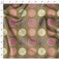 thumbnail image 4 of Soimoi Brown polyester Crepe Fabric Dot & Pie Food Print Fabric by Yard 42 Inch Wide, 4 of 5