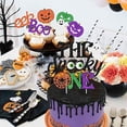 thumbnail image 5 of 25 Pieces The Spooky One Cake Topper with Halloween Cupcake Toppers Pumpkin Ghost BOO EEK for Halloween Themed 1st Birthday Party Decorations, 5 of 6