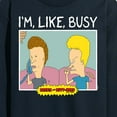thumbnail image 3 of Beavis & Butthead - Im Like Busy - Men's Long Sleeve T-Shirt, 3 of 5