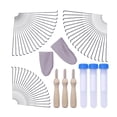 thumbnail image 1 of Bearachild Agujas de fieltro de 3 tamaños, 60 uds., con 3 uds. De botella transparente, 3 uds. De mango de madera, 2 uds. De cunas artesanales, Artesanía Bearachild HA1287-00B, 1 of 6
