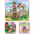 thumbnail image 4 of Casa del árbol de la amistad para niñas, bloques de construcción, Villa, Castillo, modelo, figura de niña, muñeca, juguete, venta al por mayor y al por menor, regalo de ladrillo Compatible, 4 of 5