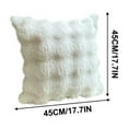 thumbnail image 3 of Creamy Plush Puff Sofa Pillow - Heavy Soft Living Room Upholstery Headrest, Fluffy Plush Cushion, Comfortable Support Pillow for Sofa Bed, 3 of 5