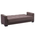 thumbnail image 6 of Ottomanson Origins Convertible Sofa Bed with Storage 74", Brown Microfiber, 6 of 9