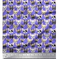 thumbnail image 1 of Soimoi Rayon Crepe Fabric Puppy Face Dog Print Fabric by Yard 46 Inch Wide, 1 of 3
