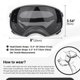 thumbnail image 5 of Gafas para Perro PETLESO para Razas Grandes con Lentes Negras, 5 of 7