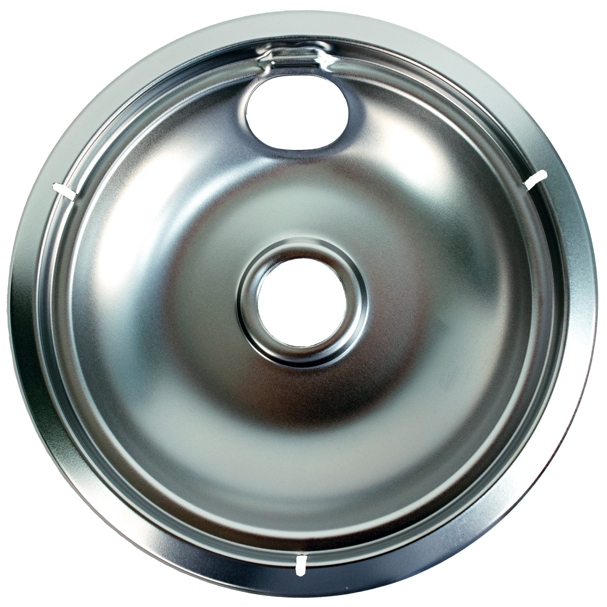 Mainstays R102C2 Universal Chrome Plated Drip Bowls, Set of 2. 1 Small and 1 Large