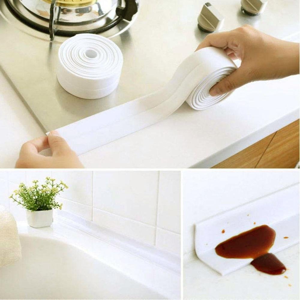 Pvc Waterproof Bath Wall Sealing Strip Self Adhesive Kitchen Sink Basin Edge Trim Tape For Bathtub Bathroom Shower Toilet Kitchen22mmx32m Walmartcom Walmartcom