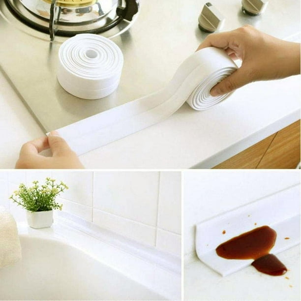 PVC Waterproof Bath Wall Sealing Strip Self Adhesive Kitchen Sink Basin
