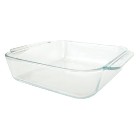 Pyrex 222 2-Quart Square Clear Glass Casserole Baking Dish
