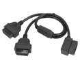 thumbnail image 1 of Cable adaptador divisor OBD 2 OBDII estilo Y de 50 cm, macho a doble hembra, herramienta de diagnóstico OBD2, conector para automóvil, 1 of 5
