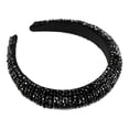 thumbnail image 7 of Unique Bargains 1 Pc Rhinestone Headband for Women Bling Padded Hairband Hair Accessories Black 1.18 Inch Wide, 7 of 7