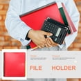 thumbnail image 4 of UPOUART Organizadora Plástica Roja Con Espiral Ideal Para Documentos De Oficina Y Hogar, 4 of 6