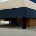 thumbnail image 5 of Einfach Full Size Upholstered Bed Frame, Platform Bed with Velvet Wingback Headboard, Blue, 5 of 11