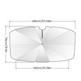 thumbnail image 4 of Car Windshield Sun Shade Umbrella 360° Rotation Foldable Front Windscreen Sun Shade Protector 57x31 Inch  Windshield Sunshade Umbrella Block Cover for Cars Trucks SUVs, 4 of 10