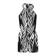 thumbnail image 5 of Ynynlocho Womens Halter Romper with Pockets Summer Colorful Tie Dye Elastic Waist Short Jumpsuit, 5 of 7