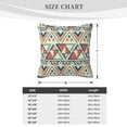 thumbnail image 4 of ZICANCN Boho Southwest Ethnic Tribe Style Throw Pillow Covers, Bed Couch Sofa Knit Decorative Pillow Covers for Living Room Farmhouse, 26"x26", 4 of 8