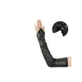 thumbnail image 3 of Women's Long Hook Finger Sequins Fingerless Arm Sleeves Shiny Bling Cosplay Gloves for Female Costume Vintage Opera Dance Party Black, 3 of 7