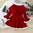 thumbnail image 6 of RIJOPUTY Tween Girl Christmas Dress Girls Black Christmas Christmas Plaid Dress Red Corset Dress Dressup for 3 Year Old Girl Baby Girl Smocked, Red 12-18 Months, 6 of 9