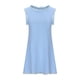 thumbnail image 5 of ICHUANYI Clearance Women's Dress Summer Dresses For Women Beach Solid Color Tshirt Dress Sleeveless Casual Loose Tank Dress(Light Blue, XL) ICHUANYI WER2023081113929, 5 of 6