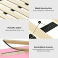 thumbnail image 7 of 4 EVER WINNER Full Size LED Bed Frame with Headboard，Upholstered Platform Bed Frame with LED Lights，Diamond Tufted Headboard and Footboard，Pink, 7 of 7