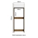 thumbnail image 2 of Mueble de Cocina Puerta-Refrigerador Madesa Glamy 1 Puerta Basculante Marrón/Blanco, 2 of 5