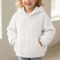 thumbnail image 6 of JZEJING Girls Hoodies Size 10-12 Solid Color Fleece Hooded Top Fall Winter Long Sleeve Pullover Sweatshirt with Pocket 2026, 6 of 9