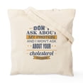 thumbnail image 2 of CafePress - Dont Ask About My Protein Vegetarian Tote Bag - Unisex Canvas Tote Bag, Beige, 1-Piece, 2 of 8