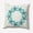 Teal, variant on Simply Daisy Teal Colored Starfish Wreath Soft Spun Polyester Indoor/Outdoor Throw Pillow, 16" x 16"