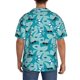 thumbnail image 3 of Fotbe Shark Wearing Sunglasses Camisa Estampada de Manga Corta para Hombre, Casual de Verano, Estilo Playero, Sin Arrugas-Medium, 3 of 5