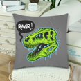 thumbnail image 2 of MKHERT Dinosaur Bones Throw Pillowcase Pillow Cover Cushion Couver 18x18 inch, Set of 2, 2 of 2