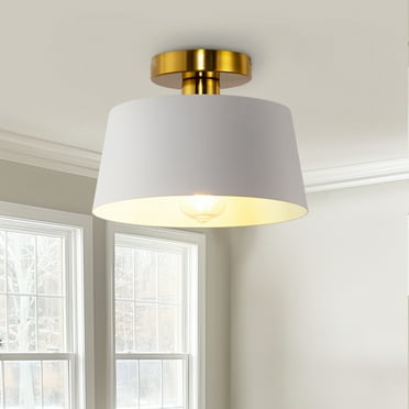 Briignite Flush Mount Ceiling Light Fixture,Gold,Modern Small Semi Flush Light for Kitchen, Bedroom, Entryway.
