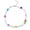 colorful, variant on 5pcs Irregular Imitation Pearl Choker Punk Colorful Beads Smiley Collar Necklace-colorful