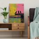 thumbnail image 5 of Qisvanset 12x16 Inch Vibrant Cat Portrait Canvas Print Wall Art, 5 of 5